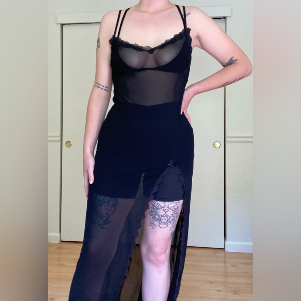 Urban Outfitters Out From Under Brand Black Slip Dress size M with tags